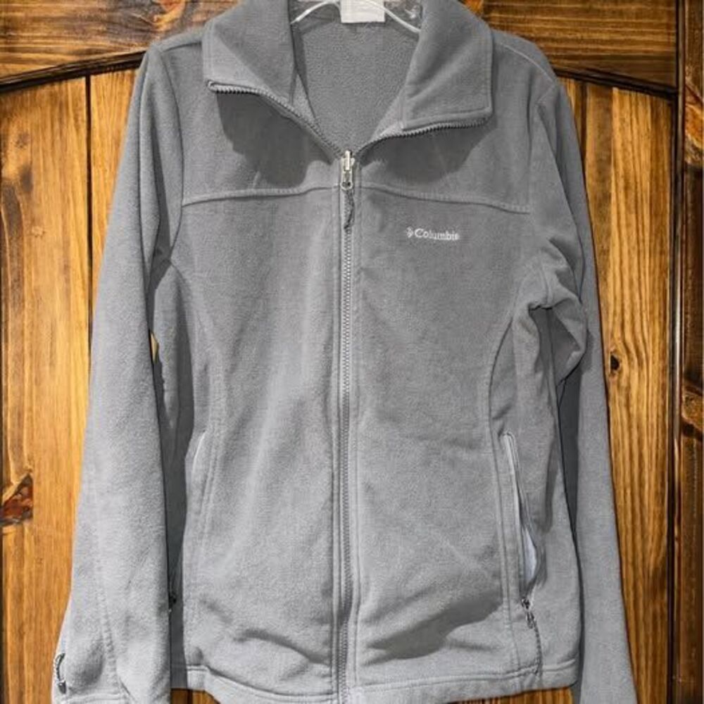 Medium Men’s Columbia Fleece Jacket Grey